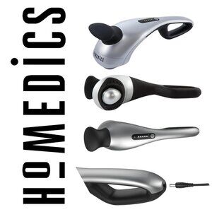 NEW Homedics Cordless Back Massager Neck Shoulders Percussion Massager with Rech